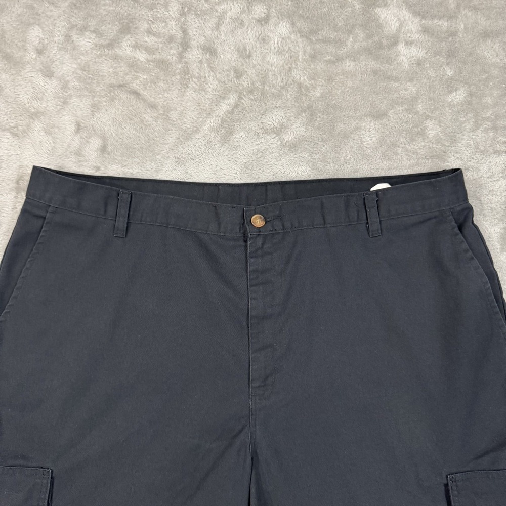 Dickies Shorts Mens 42 Black Cargo Relaxed Lightweight Workwear Twill High Rise - Picture 6 of 13